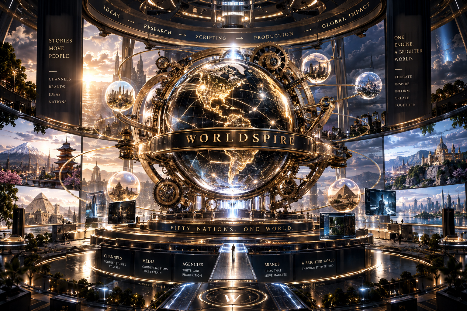 WorldSpire mechanical globe